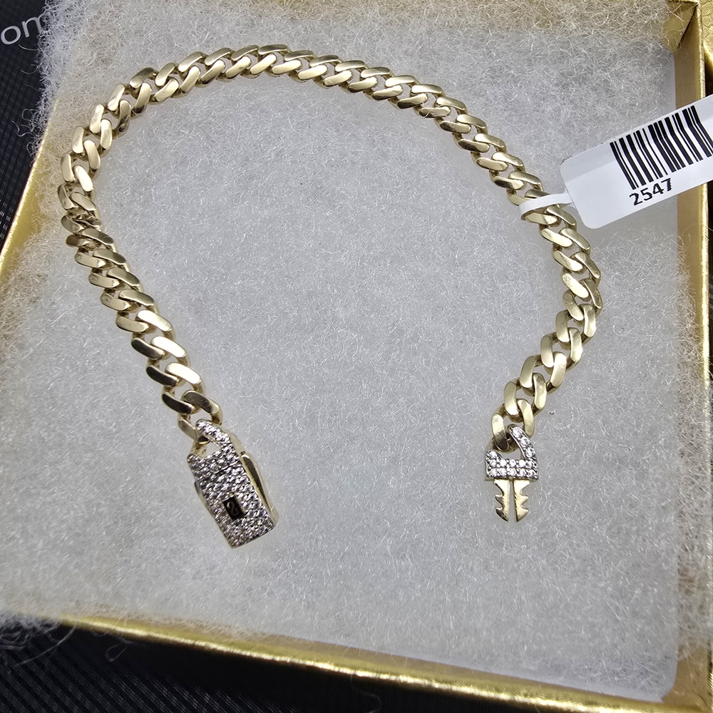 Italian 14k Gold Monaci Style Bracelet (New)